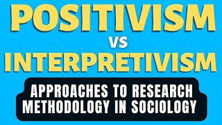 Positivism vs Interpretivism  What is Positivism in Sociology [upl. by Ches]