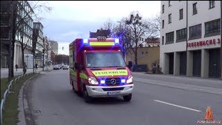 Neuer Rettungswagen Neue RTW Generation der Feuerwehr München Fahrtec LED [upl. by Pirozzo780]