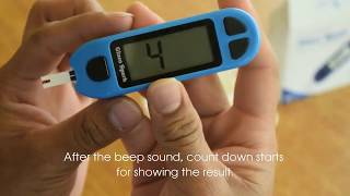 How to use glucometer to check blood sugar  Sugar test machine  Sensa Core [upl. by Studner]