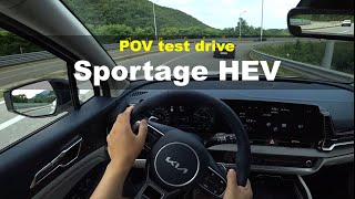 2022 KIA Sportage Hybrid POV test drive review [upl. by Laurel377]