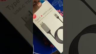 Type c to HDMI cable unboxing  ganga tech [upl. by Madel]