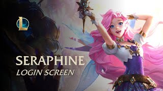 Seraphine The StarryEyed Songstress  Login Screen  League of legends [upl. by Ulick]