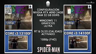 Intel Core i3 13100F VS Intel Core i5 14100F Pruebas Con Nvidia En 1080p [upl. by Salokkin384]