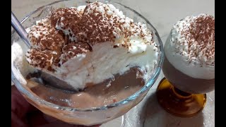 👍🏻 Quick Creamy Chocolat Pudding french liégeois eggless glutenfree [upl. by Rabbaj]