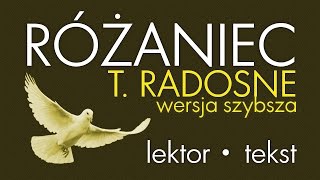 Różaniec  Tajemnice RADOSNE  wersja SZYBSZA [upl. by Ennaus]