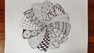 Zentangle art  Doodle Patterns  Zendoodle [upl. by Nwahsel]