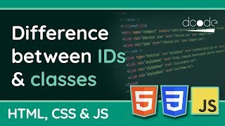 Whats the difference between IDs amp Classes  HTML CSS amp JavaScript [upl. by Yovonnda]