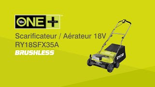 Scarificateur sans fil RY18SFX35 18V ONE™ RYOBI® [upl. by Yddeg]