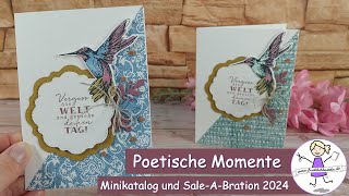 Poetische Momente  SaleABration 2024  Poetische Vielfalt  Stampin Up  fröhlich basteln [upl. by Hsiekal610]