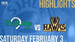 Melfort Mustangs vs Nipawin Hawks Feb 3rd [upl. by Arvad432]