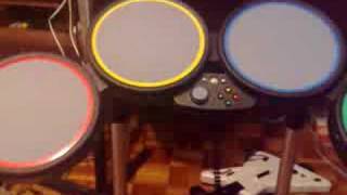 Rock band drum set played in a pc [upl. by Antoinetta]