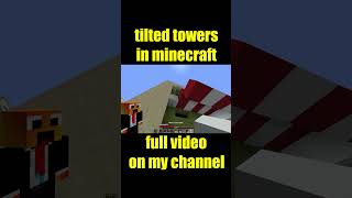 I built TILTED TOWERS in Minecraft fortnite minecraft minecrafthardcore tiltedtowers [upl. by Hsiekal915]