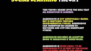 A2 PE Sp Psych Aggression Theory [upl. by Ungley]