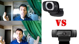 Logitech C615 VS C920 Side by Side Comparison [upl. by Hallette795]