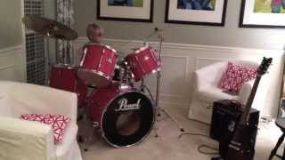 11 year old gets a Pearl drum set for his birthday [upl. by Aggie]