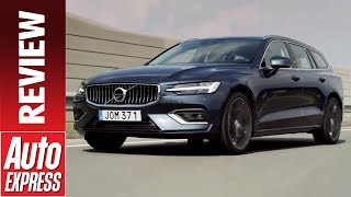 New Volvo V60 review  premium Swedish estate is cool and different [upl. by Ahsenyl663]