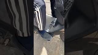 Extented footrest for scooter [upl. by Novaat]