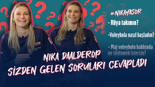 Nika Daalderop Sizden Gelen Soruları Cevaplıyor  TRT Spor Dijital [upl. by Akenaj]