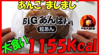 ヤマザキの大きなあんぱんをあんこ”ましまし”にして大食いしてみた【菓子パン】地獄の日常実況中継 [upl. by Ddet]