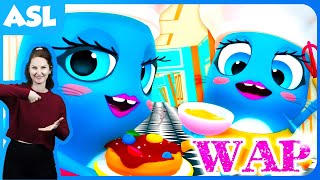 WAP  Cardi B ASL Cover Waffles and Pancakes  American Sign Language  The Moonies [upl. by Zoba742]