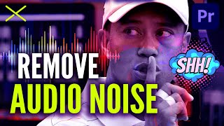 How to Remove Audio Noise in Premiere Pro CC 2021  DeNoise Effect Tutorial [upl. by Westphal]