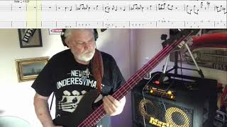 Foghat  Slow Ride  Bass Cover With Tabs [upl. by Hamrnand]