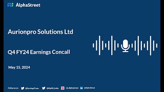 Aurionpro Solutions Ltd Q4 FY202324 Earnings Conference Call [upl. by Llerref]