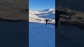 Bluebird Skiing at Glenshee Ski Centre  Ski Scotland skiing glensheeskicentre scotland [upl. by Luca]