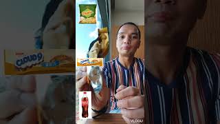 EATING Crunchy Piattos Sweet Chocolate Cloud 9 Refreshing Coke Food Emoji Challenge food shorts [upl. by Heppman]