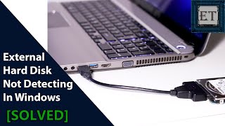 How To Fix External Hard Disk Not Detecting In Windows No Drive Letter [upl. by Annaiuq202]