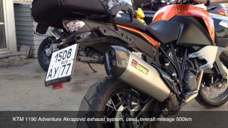 KTM 1190 Adventure Akrapovic exhaust [upl. by Inalan]