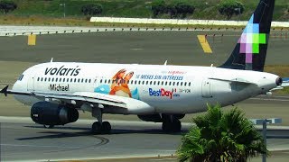 Volaris Airbus A320 XAVOM Takeoff from Los Angeles LAX on Runway 24L [upl. by Gow]