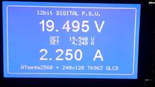 PSUV12  ATmega2560  240x128 T6963 GLCD demo version [upl. by Akem]