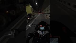 Backpacks 1st time in Tunnel motorbike motorcycle bikelife ride motolife bikers [upl. by Sunshine983]