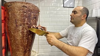 The Most Famous Doner Kebab in Istanbul  People Line Up For This Street Food [upl. by Cassandre729]