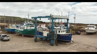 Launching a Longliner Lanse au Diable Marine Center Labrador [upl. by Pardo]