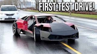 Lamborghini Murcielago First Drive  Custom Fabrication amp WHATS BURNING [upl. by Atneuqal]