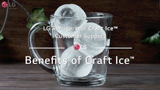 LG Refrigerator  Benefits of Craft Ice™ [upl. by Farrica254]