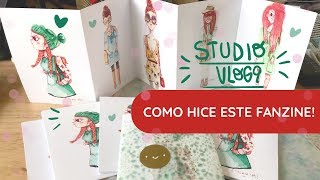 COMO HACER UN FANZINE  PASO A PASO  STUDIO VLOG  9  STRAWBERRY STYLE [upl. by Yrokcaz464]