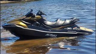 2022 Kawasaki Ultra 310 LX JetSki Supercharged Power Turns Top Speed Rear View Kawasaki jetski [upl. by Htiffirg]