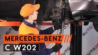 Hoe een schokbreker vooraan vervangen op een MERCEDESBENZ C W202 HANDLEIDING AUTODOC [upl. by Frymire]