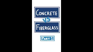 Concrete vs Fiberglass Pools An Honest Comparison Part 1 shorts [upl. by Yeblehs]