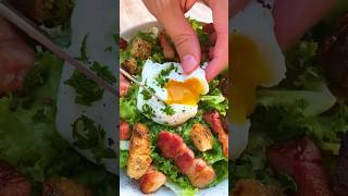 Salade lyonnaise salade recette lyon cuisine recettesalade [upl. by Ahsenwahs]