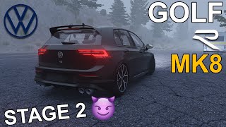 Volkswagen Golf R MK8 Stage2  Testando na estrada POV  Assetto Corsa  HD [upl. by Shirah]