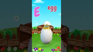 ABC Phonics Song shorts cocomelon nurseryrhyme D is for dragon E is for egg F is for flower [upl. by Oecam]