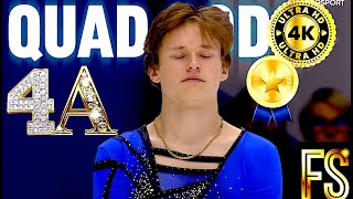 Ilia MALININ🇺🇸🥇Free Skate 2022 Grand Prix of Espoo 4A ES4K [upl. by Lexi]