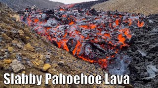 Lava at Geldingadalur Eruption Iceland [upl. by Conall20]