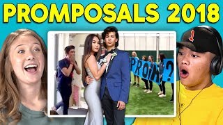 TEENS REACT TO PROMPOSALS 2018 [upl. by Willis357]