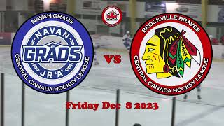 CCHL Highlights Navan vs Brockville Fri Dec 8 2023 [upl. by Hagep]