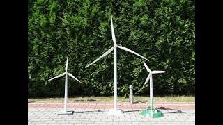 Windradmodelle Wind turbine models Vestas V112 Fair model Vestas V90 Vestas Old outdoor [upl. by Hendrick]